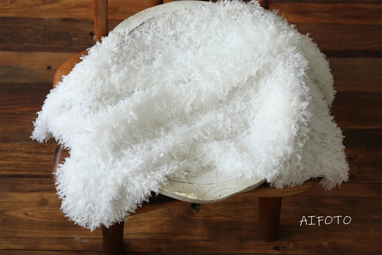 Fur Flokati Soft Curly Faux Cuddly Nest Newborn Basket Filler Baby Layering Blanket Stuffers