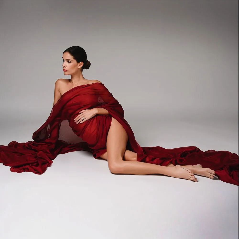 Photo Shoot Styling Fabric For Women Soft Shiny Chiffon Studio Shooting Accessories Maternity Photography Props