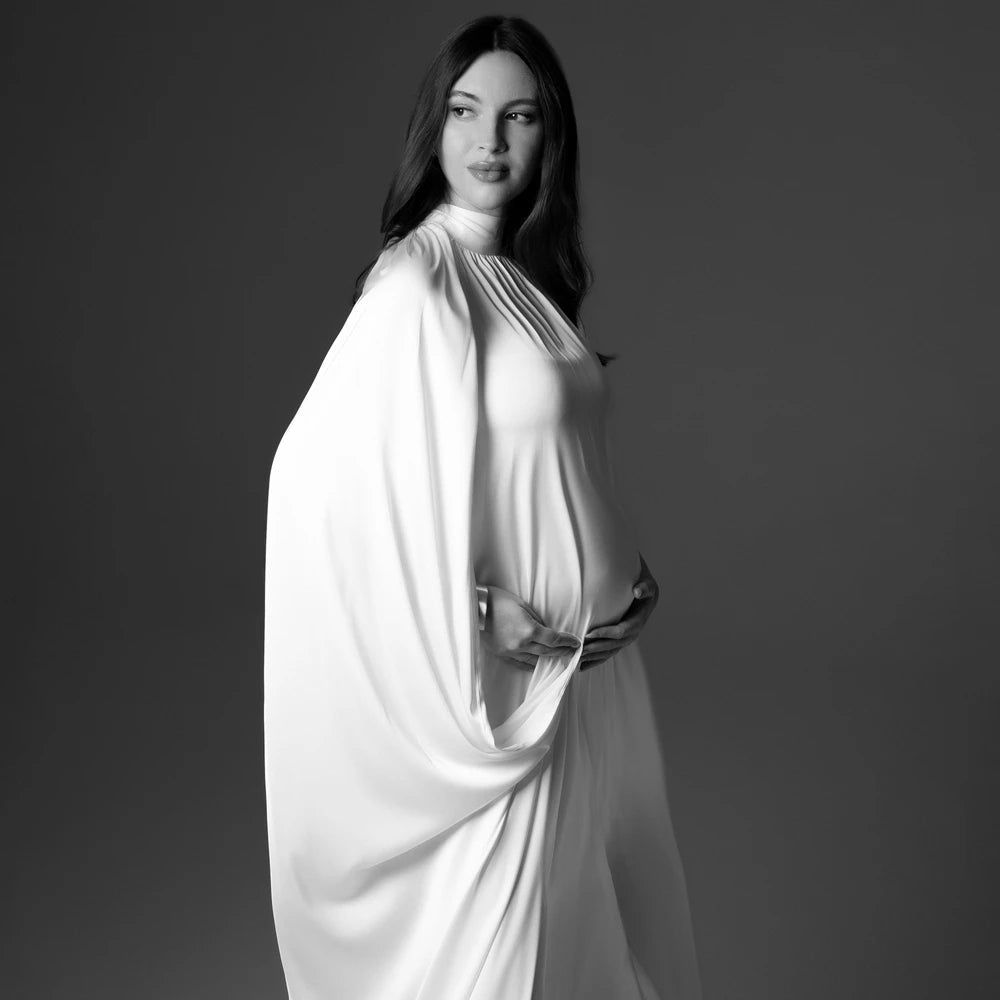 Maternity Dress Elegant Cape