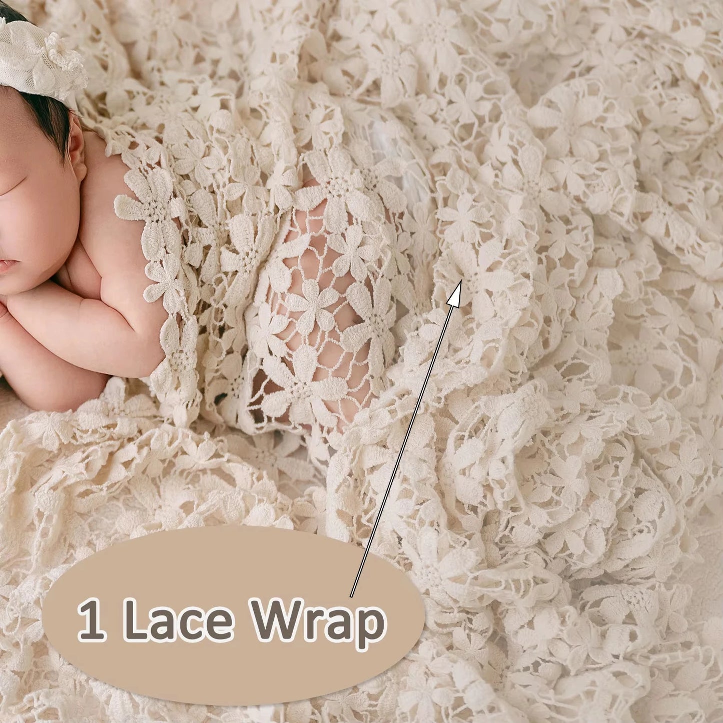 Baby Girls Boho Style Photo Posing Newborns Lab Studio Newborn Set