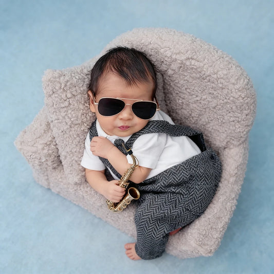 Baby Boy Romper Suit Vest Pants Set Gentleman Newborn Clothing