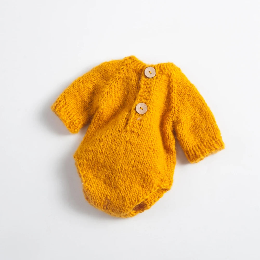 Rabbit Knit Baby Set Photo Costume Bunny Hat Doll Newborn
