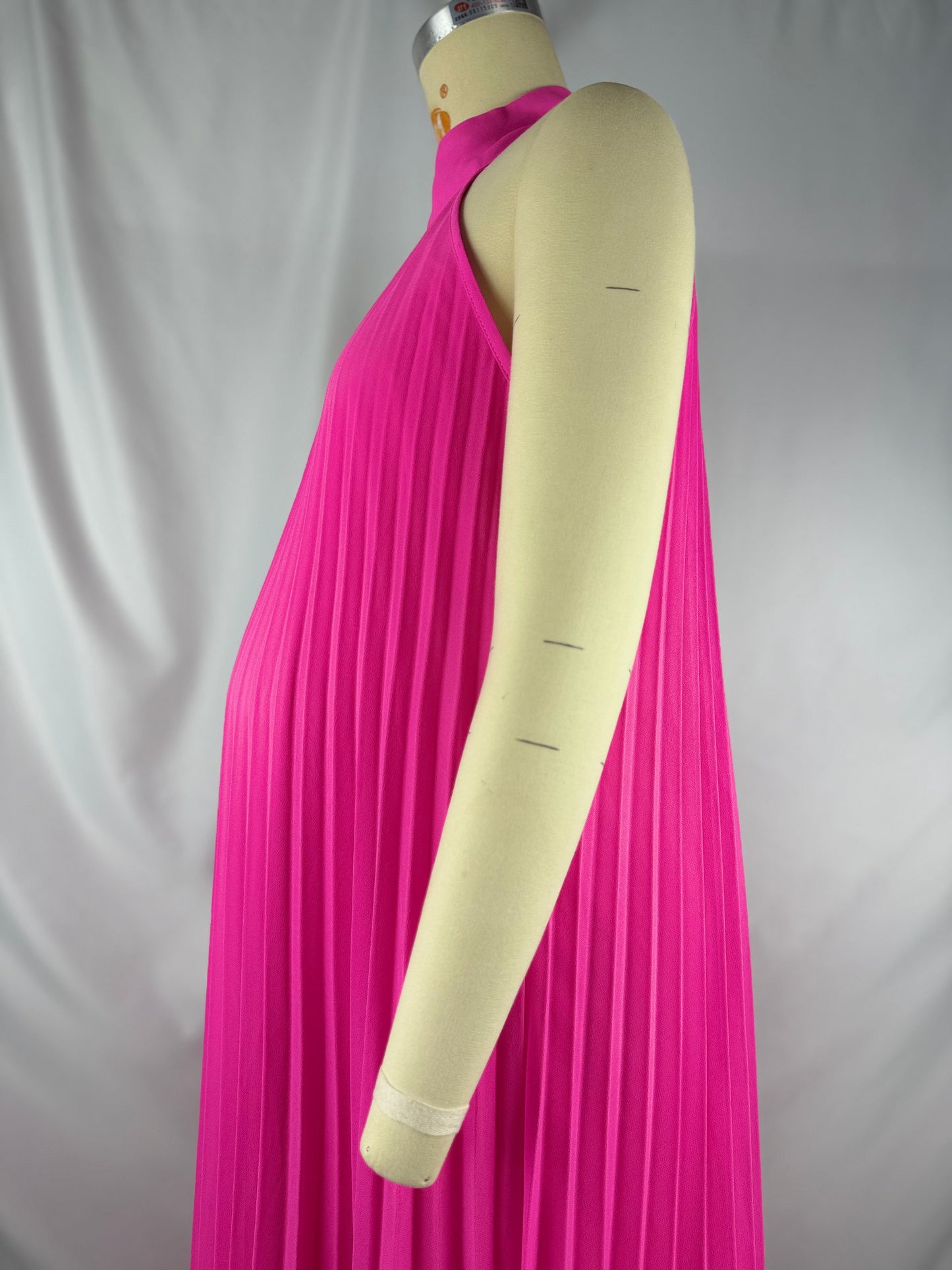 fotobeyou Rose Carmine Ruched Plus Maternity Baby Shower Maxi Dress