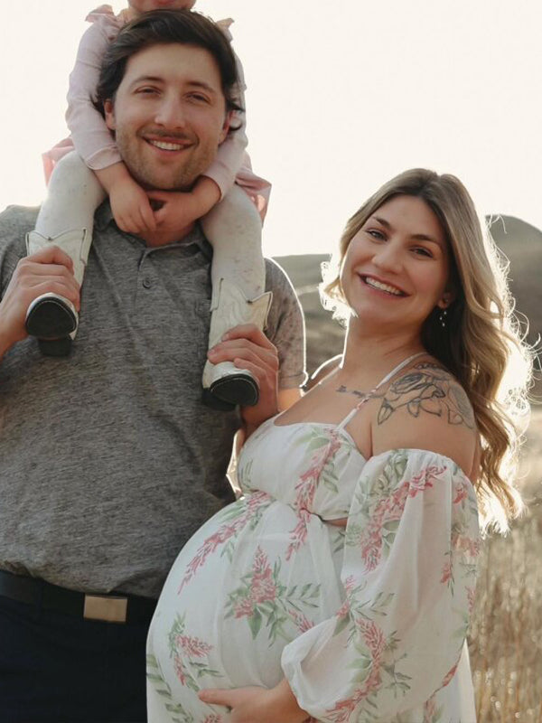 fotobeyou White Floral Cut Out Off Shoulder Backless Cami Big Swing Elegant Vacation Maternity Hobo Photoshoot Baby Shower Maxi Dress