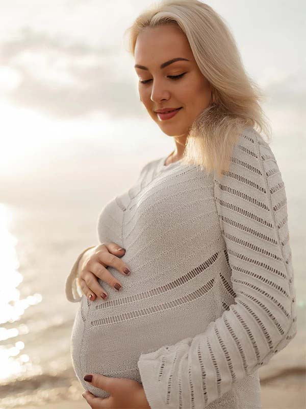 fotobeyou Grey White Striped Cut Out Sheer Bodycon Elegant Photoshoot Baby Shower Maternity Maxi Dress