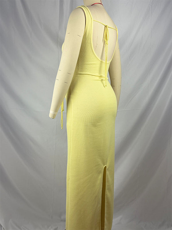 fotobeyou 3D Flowers Knit Backless U-neck Bodycon Vacation Bodycon Elegant Photoshoot Baby Shower Maternity Maxi Dress