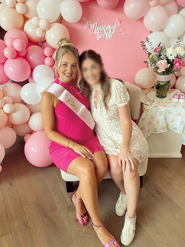 fotobeyou Rose Carmine Open Back Halter Neck Buttons Ceremony  Banquet Maternity Photoshoot Mini Dress