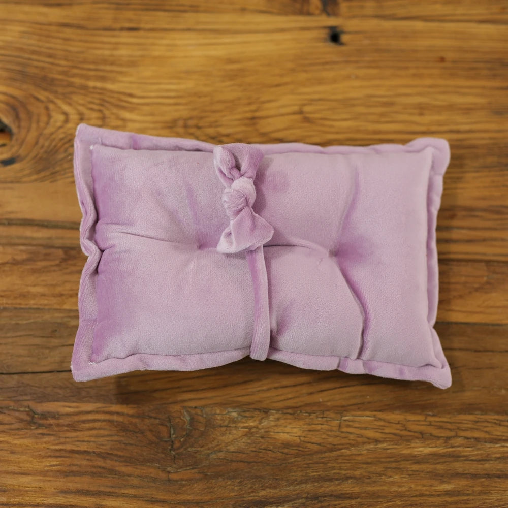 Newborn Photography Props Velvet Bowknot Baby Posing Pillow Set With Headband Fabric Studio Shooting Accessories