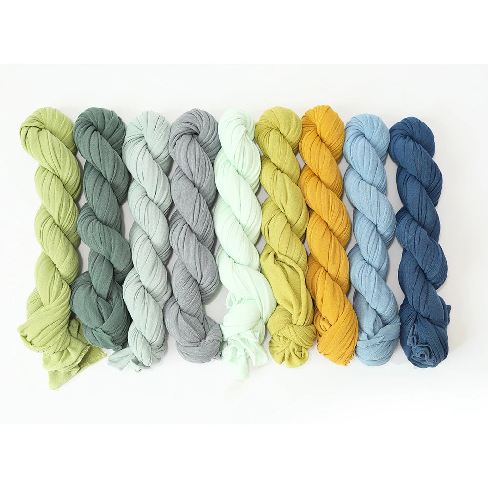 40x150cm Newborn Photography Props For Background Baby Photo Super strong Stretch Solid Wraps Cocoon Backdrops Flokati