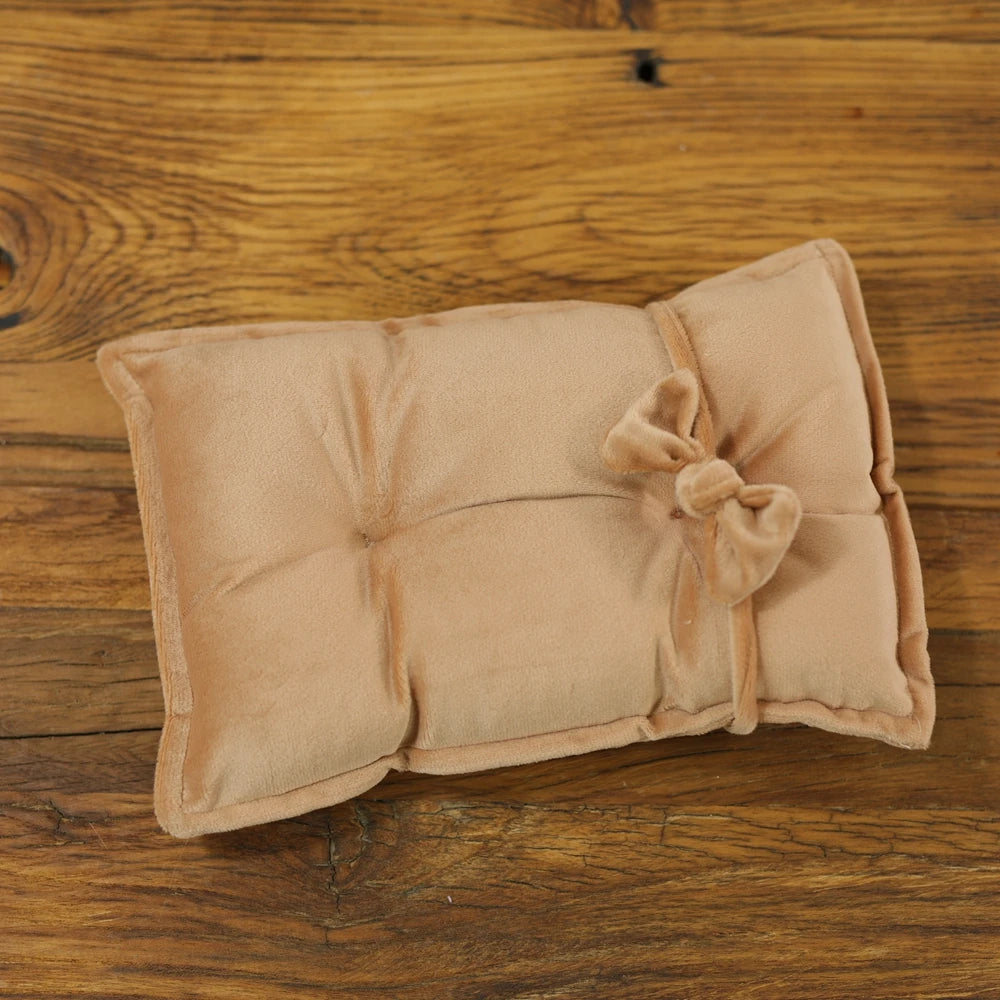 Newborn Photography Props Velvet Bowknot Baby Posing Pillow Set With Headband Fabric Studio Shooting Accessories