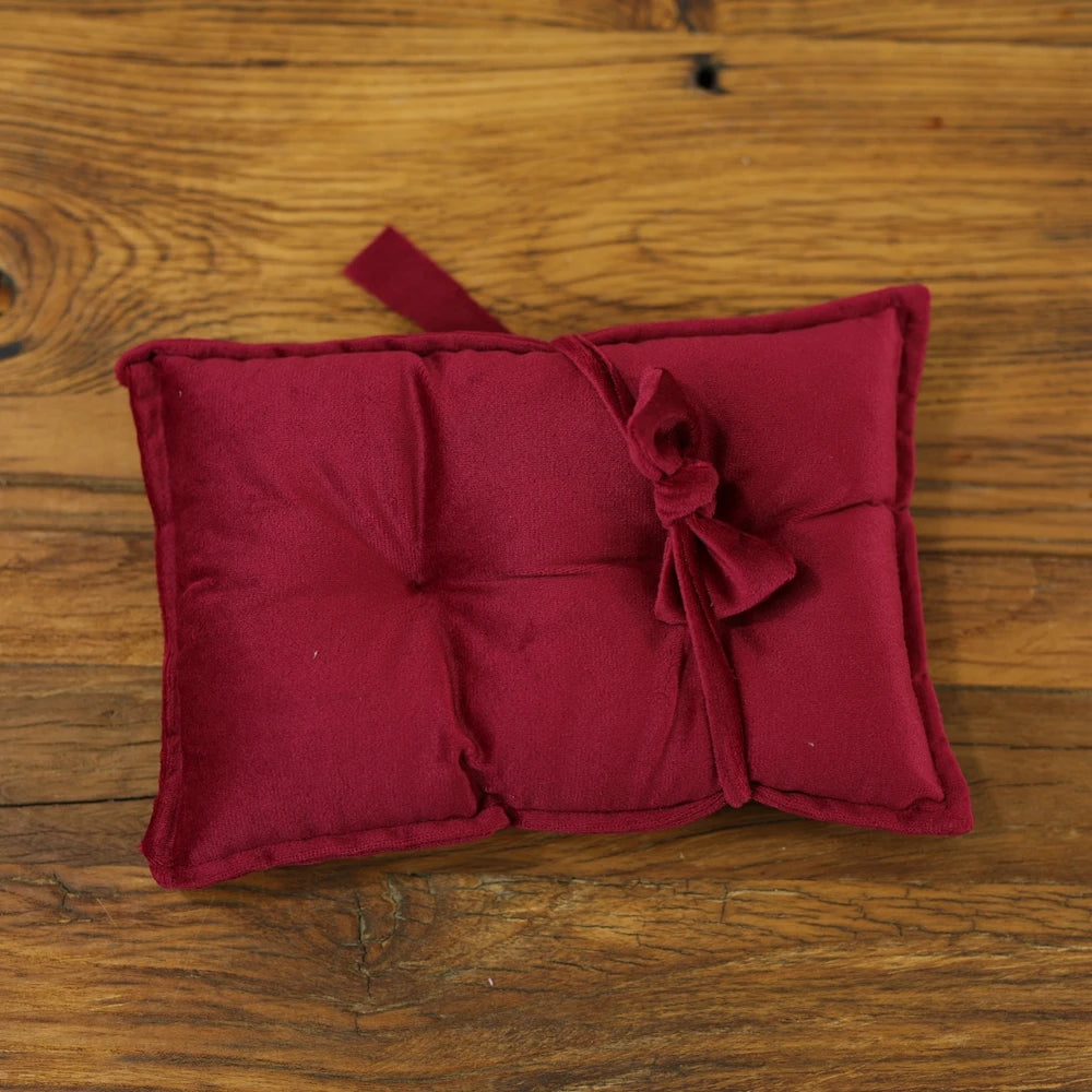 Newborn Photography Props Velvet Bowknot Baby Posing Pillow Set With Headband Fabric Studio Shooting Accessories