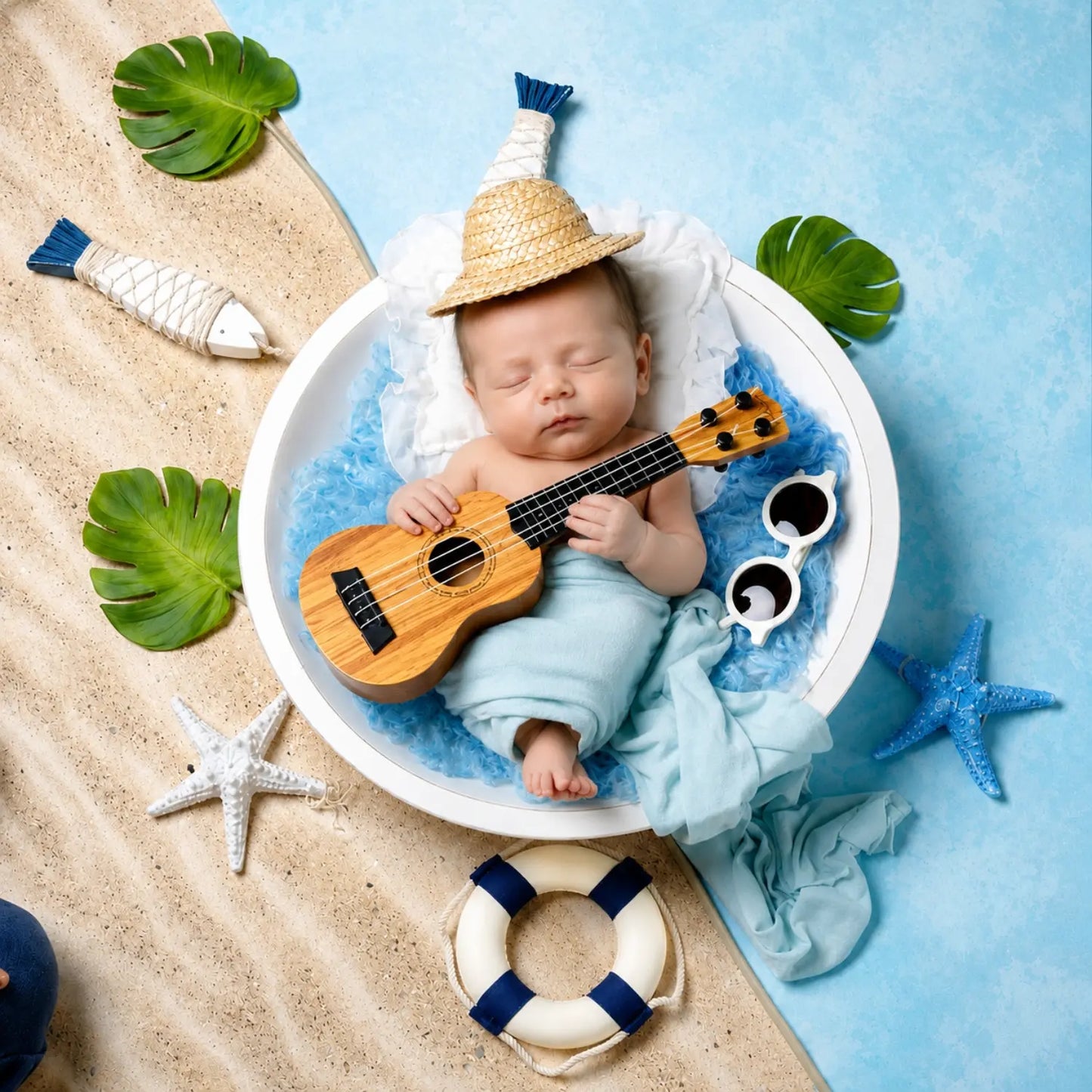 Mediterranean Beach Starfish D127 | Pack of 3 | Blue