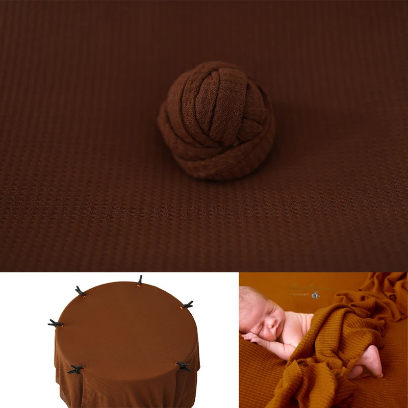 Newborn 28 Colors Bean Bag Frame Backdrop Accessoires De Photographie Fotografia Blanket Waffle Fabric