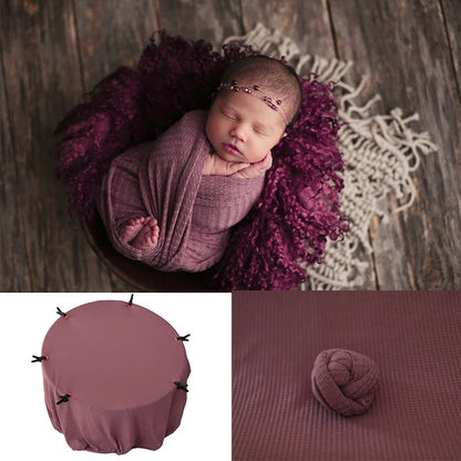 Newborn 28 Colors Bean Bag Frame Backdrop Accessoires De Photographie Fotografia Blanket Waffle Fabric