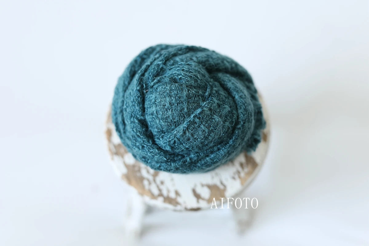 Sweater Knit Posing Fabric Blanket Bean Bag Backdrop Baby Photo Soft Stretchy Wraps Backgrounds