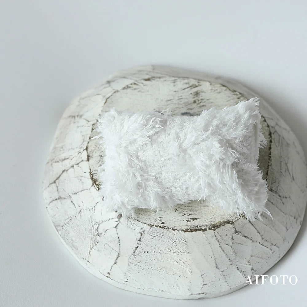 Newborn Photography Props Mini Lace Floral Posing Pillow for Baby Boy and Girl Photo Studio Pose Prop Accessories