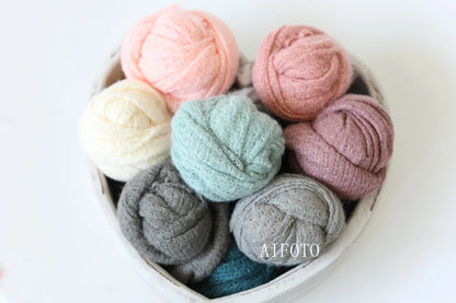 Sweater Knit Posing Fabric Blanket Bean Bag Backdrop Baby Photo Soft Stretchy Wraps Backgrounds