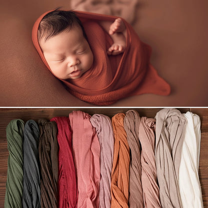 Newborn Photography Wrap & Backdrop | Soft Stretch Studio Prop