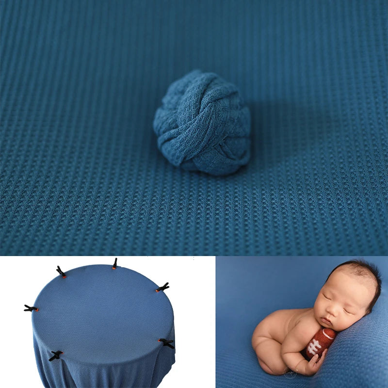 Newborn 28 Colors Bean Bag Frame Backdrop Accessoires De Photographie Fotografia Blanket Waffle Fabric