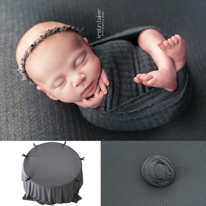 Newborn 28 Colors Bean Bag Frame Backdrop Accessoires De Photographie Fotografia Blanket Waffle Fabric