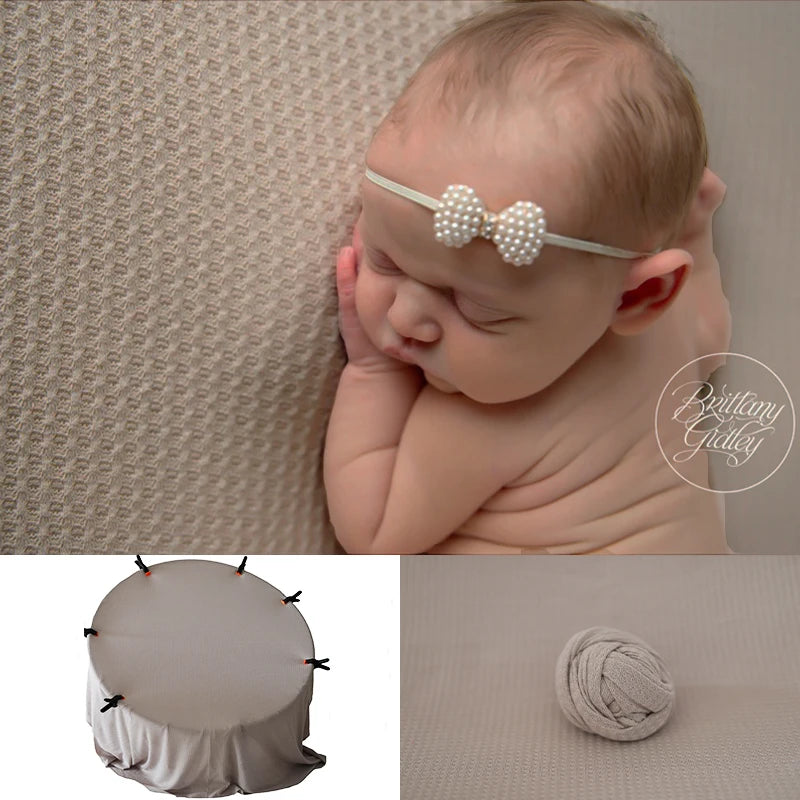 Newborn 28 Colors Bean Bag Frame Backdrop Accessoires De Photographie Fotografia Blanket Waffle Fabric