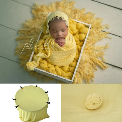 Newborn 28 Colors Bean Bag Frame Backdrop Accessoires De Photographie Fotografia Blanket Waffle Fabric