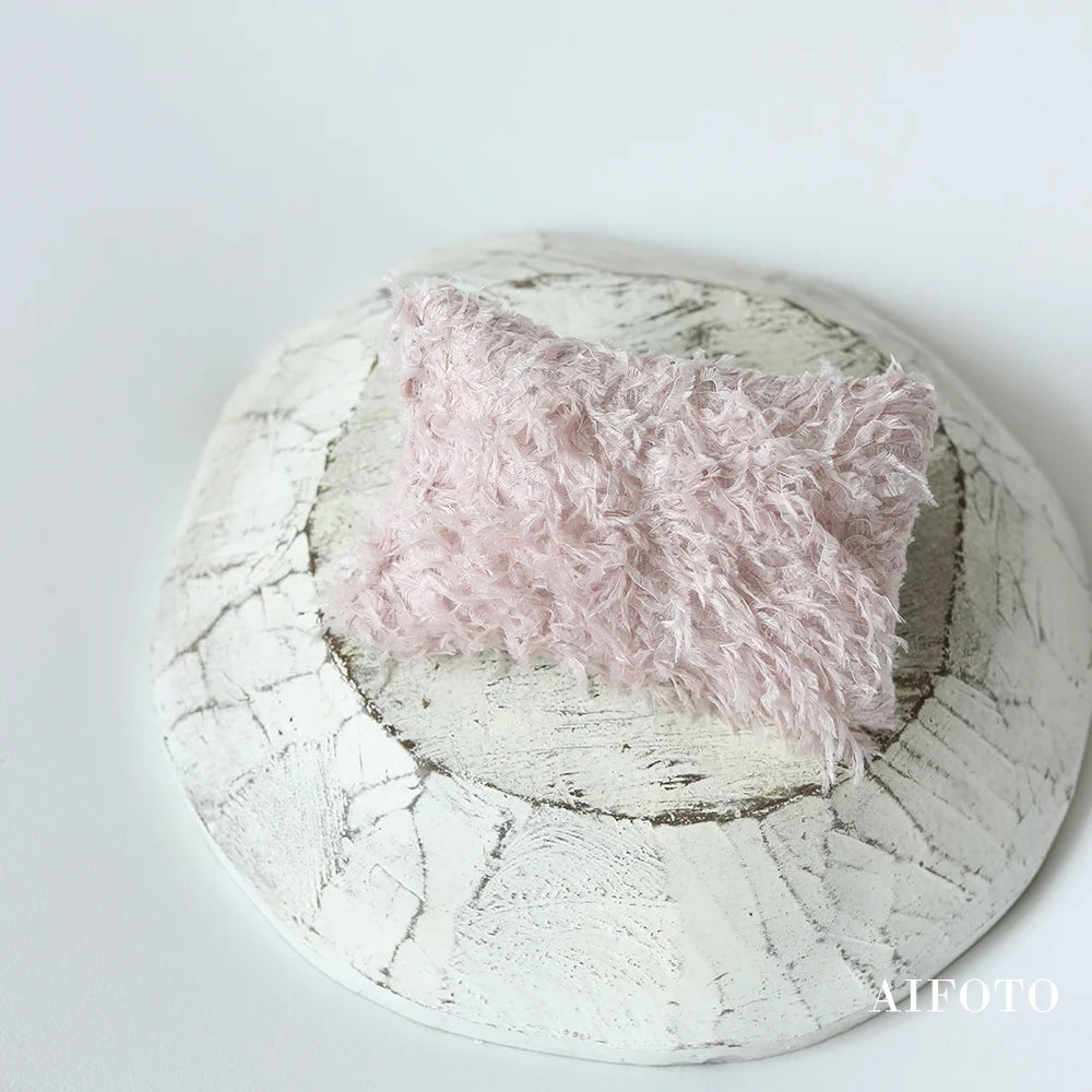 Newborn Photography Props Mini Lace Floral Posing Pillow for Baby Boy and Girl Photo Studio Pose Prop Accessories