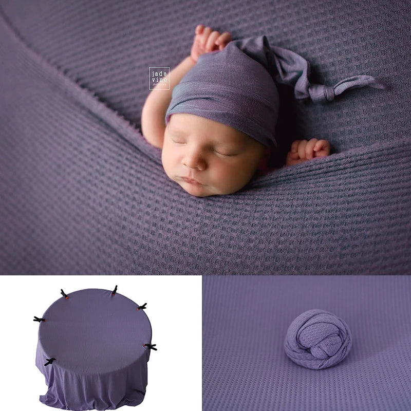 Newborn 28 Colors Bean Bag Frame Backdrop Accessoires De Photographie Fotografia Blanket Waffle Fabric