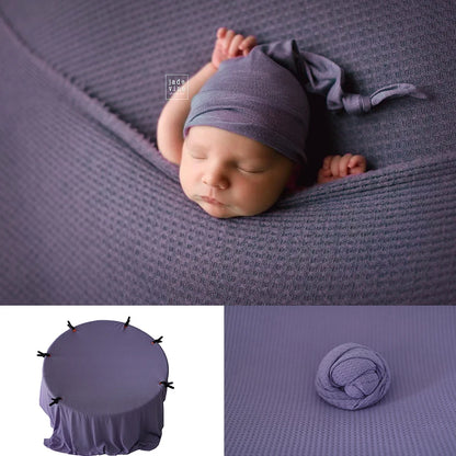 Newborn 28 Colors Bean Bag Frame Backdrop Accessoires De Photographie Fotografia Blanket Waffle Fabric