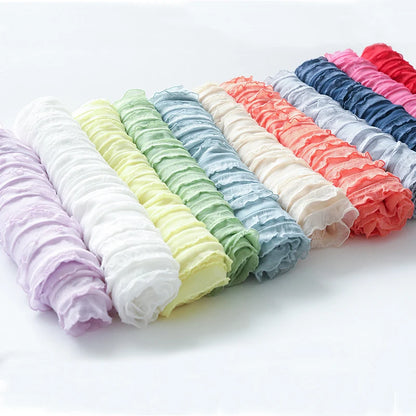 Lace Wraps Ruffle Stretch Fabric Posing Swaddle Baby Bebe Shooting First Photo