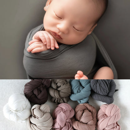 Newborn Photography Wrap | 40x150cm For Background Baby Photo Super strong Stretch Solid Wraps Cocoon Backdrops Flokati Studio Swaddle