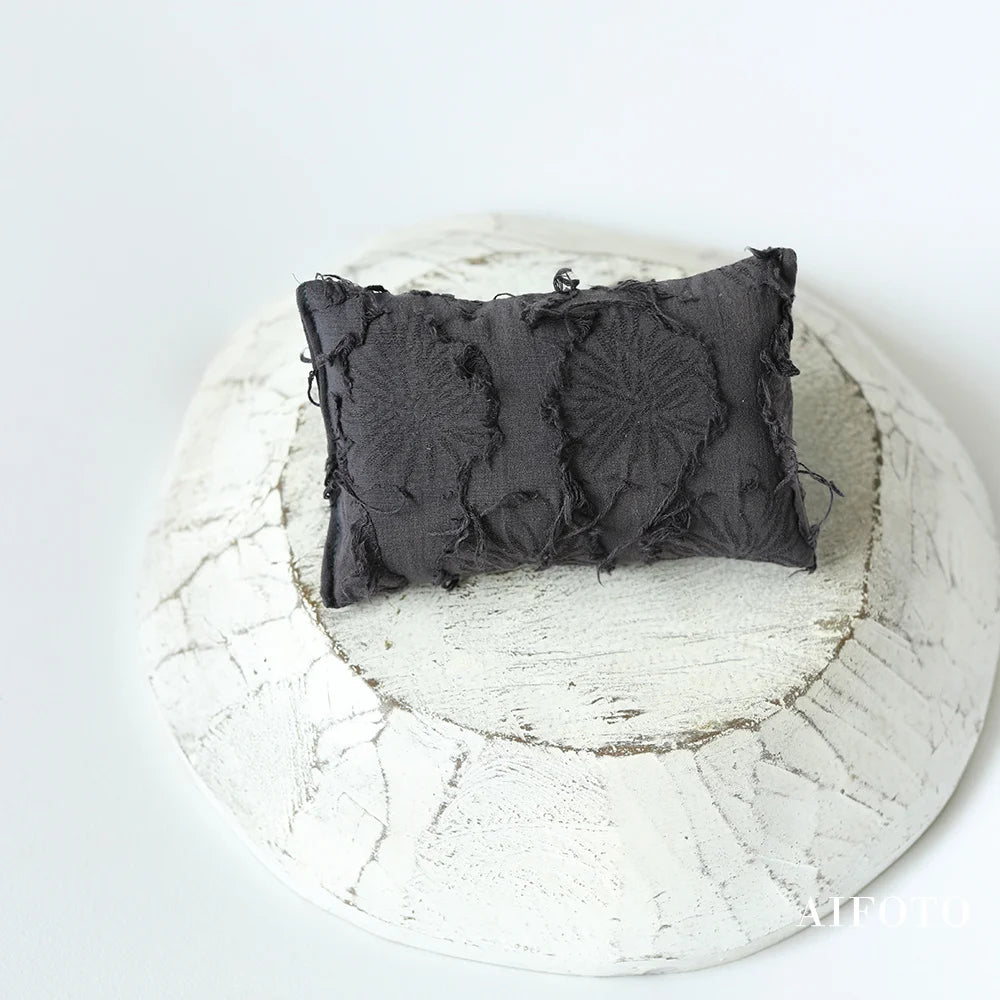 Newborn Photography Props Mini Lace Floral Posing Pillow for Baby Boy and Girl Photo Studio Pose Prop Accessories