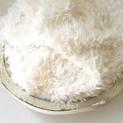 Newborn Backdrop Faux Fur Flokati Rug Blanket Shoot Studio Set Baby Basket Stuffer Posing