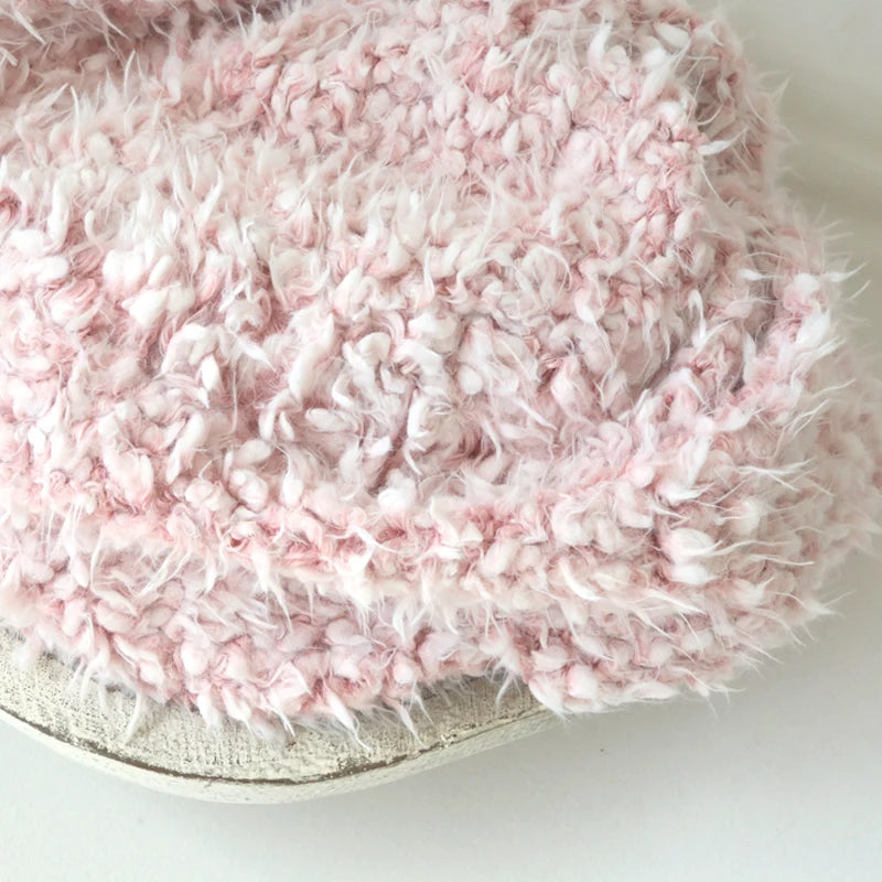 Newborn Backdrop Faux Fur Flokati Rug Blanket Shoot Studio Set Baby Basket Stuffer Posing