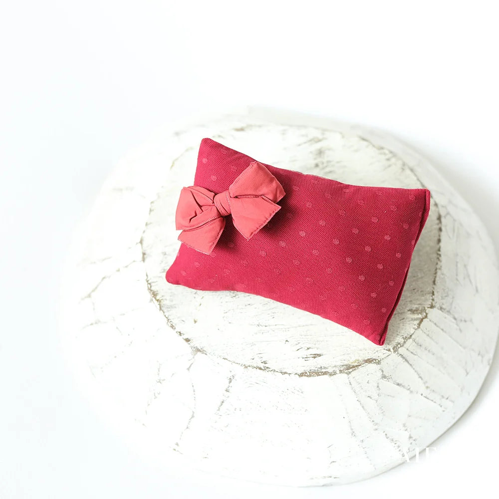 Newborn Photography Props Mini Lace Floral Posing Pillow for Baby Boy and Girl Photo Studio Pose Prop Accessories
