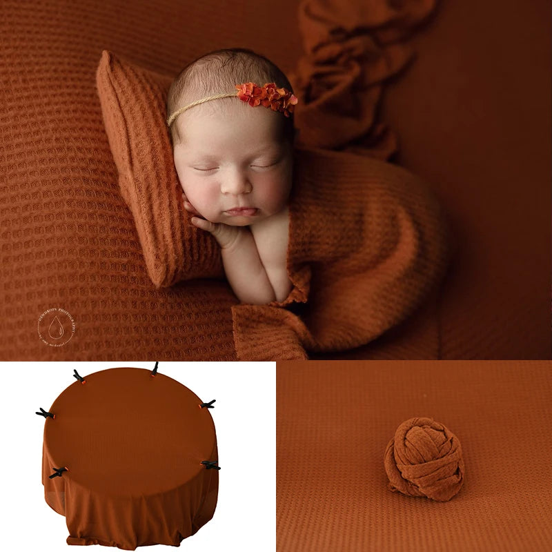 Newborn 28 Colors Bean Bag Frame Backdrop Accessoires De Photographie Fotografia Blanket Waffle Fabric
