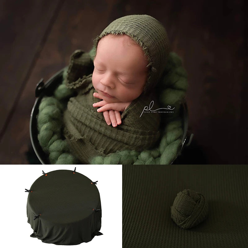 Newborn 28 Colors Bean Bag Frame Backdrop Accessoires De Photographie Fotografia Blanket Waffle Fabric