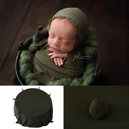 Newborn 28 Colors Bean Bag Frame Backdrop Accessoires De Photographie Fotografia Blanket Waffle Fabric