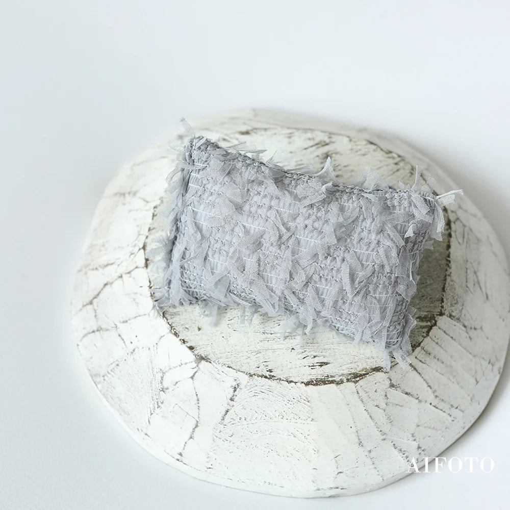 Newborn Photography Props Mini Lace Floral Posing Pillow for Baby Boy and Girl Photo Studio Pose Prop Accessories