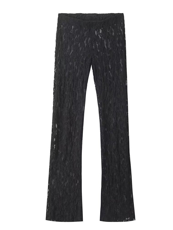 fotobeyou Black Lace Sheer 2-in-1 Long Sleeve Bodysuit Bodycon Photoshoot Maternity Jumpsuits