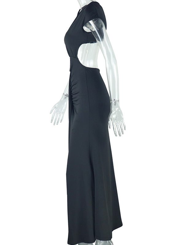 fotobeyou White Irregular Ruched Ruffle Falbala Draped Bodycon Elegant Maternity Baby Shower Maxi Dress
