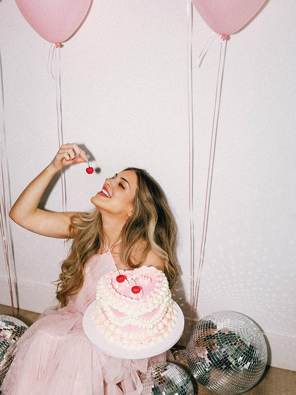 fotobeyou Pink Halter Neck Tulle Gossip Sweet Banquet Maternity Photoshoot Maxi Dress