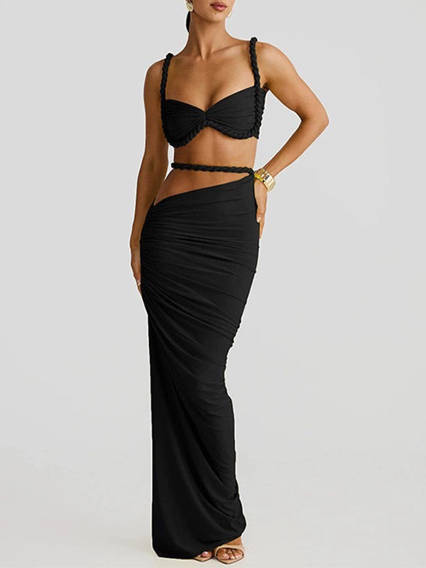fotobeyou Cut Out Ruched Photoshoot Maternity Maxi Dress