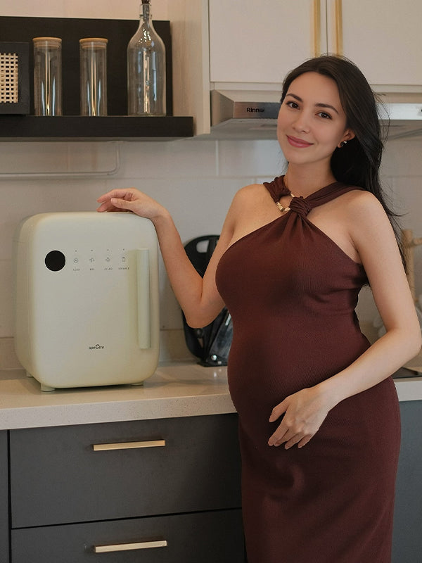 fotobeyou Dark Coffee Halter Neck Bodycon Elegant Maternity Photoshoot Baby Shower Midi Dress