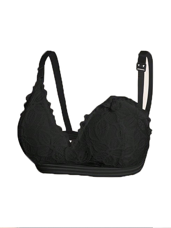 fotobeyou Lace No Steel Ring Breastfeeding Maternity Nursing Bra
