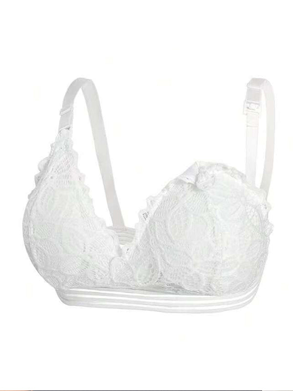 fotobeyou Lace No Steel Ring Breastfeeding Maternity Nursing Bra