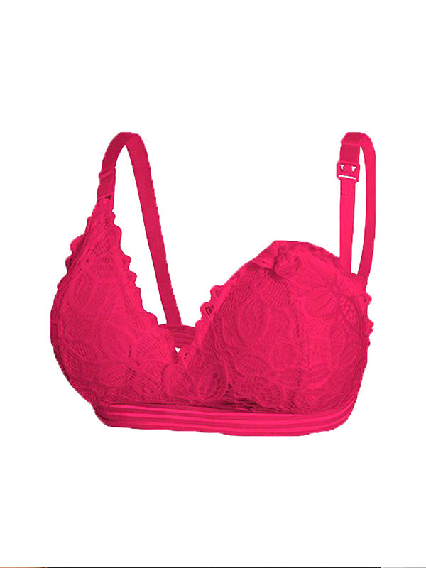fotobeyou Lace No Steel Ring Breastfeeding Maternity Nursing Bra