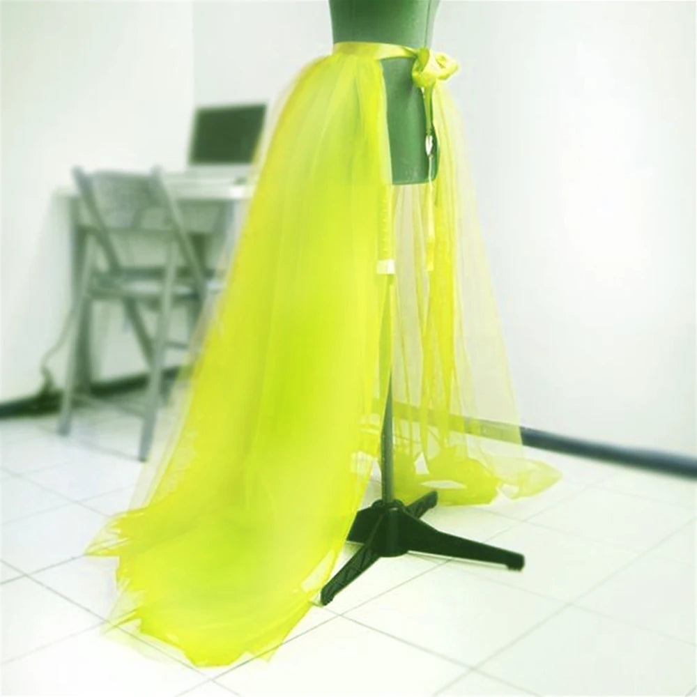 Maternity Dress Detachable Lacing Strap Puffy Tulle Skirt