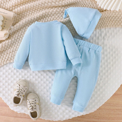 Newborn Hello New Here Ribbed Set Baby Coming Home Hospital