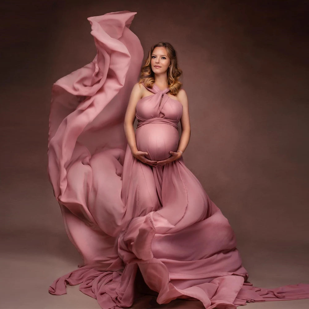 Maternity Soft Convertible Multi Way Braces Dress